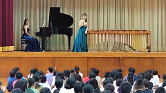 方上小学校の音楽アウトリーチの様子